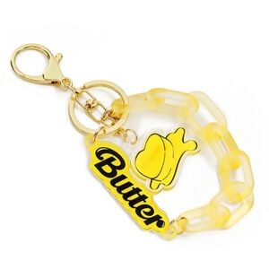 OFFICIAL BTS BUTTER KEYRING - BNIB